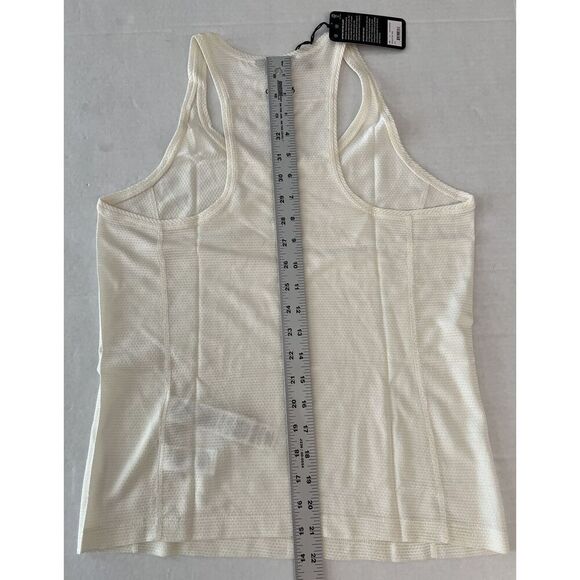 Allbirds Natural Run Tank Women Sz S Ivory White Pullover Wool Blend Sheer - Picture 5 of 5